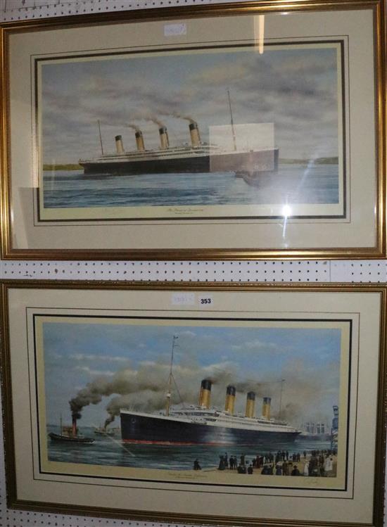 Two Limited edition Titanic prints